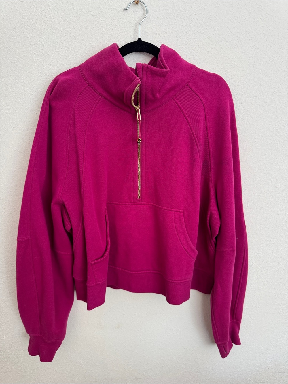 Lululemon Scuba Women's Fuchsia Half-Zip Pullover Sweater